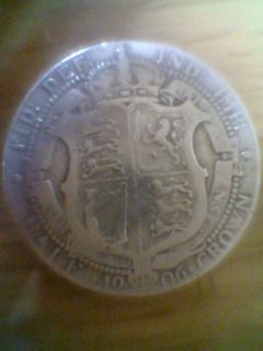 King Edward VII British Silver Coin Half Crown 1906