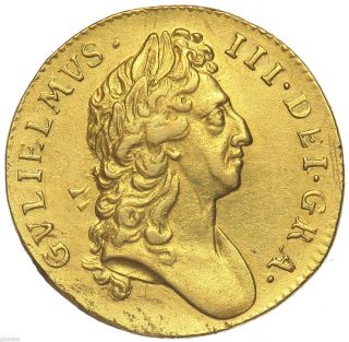 Great Britain King William III 1695 Gold Guinea