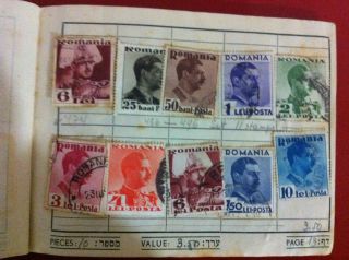 Stamp Romania King Carol Ferdinand 1930 King Michael bani israel