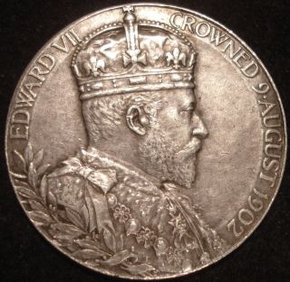 King Edward VII Crowned 9 August 1902 Queen Alexandra Silver English