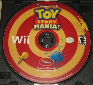 Toy Story Mania Wii Video Game Disney Pixar MINT CONDITION Comes in