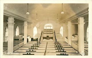 Oh Kirtland Temple Real Photo Interior View T46111