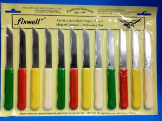 Fixwell 12pc Stainless Steel Knives Made in Germany