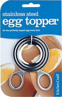 Kitchen Craft Stainless Steel Boiled Egg Topper Cutter
