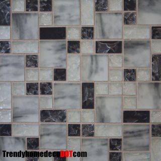 Marble Glass Mosaic Tile Kitchen Backsplash Bath Wall Sink Spa
