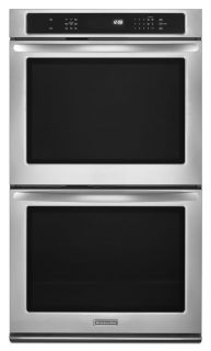 KitchenAid KEBS209BSS 30 Double Electric Wall Oven s S