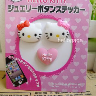 Heart Cat Silicone Home Button Sticker for iPhone 3GS 4G 4S 5G Ipad