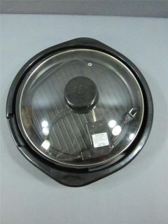 Cuisine Kitchen Electrics Round Indoor Grill with Lid Non Stick