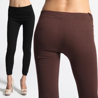 Footless Full Stretch Cotton Leggings Knit Tights Pants