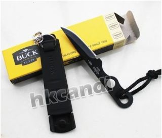 BUCK Whistle Knife survival Fixed Pocket Knives Camping Tools Key