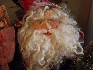 Kims Klaus Handmade Santa Claus Teddy Vintage Christmas Anitique