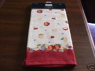 Sonoma Lifestyles Mixed Fruit Terry Kitchen Towel