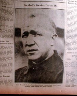 31 1931 newspaper KNUTE ROCKNE DEAD Notre Dame FOOTBALL COACH 1st