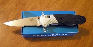 Benchmade New Assisted Open Barrage Partially Serrated M390 Blade
