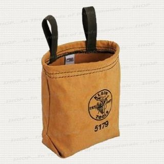 Klein Tools 5179 Water Repellant Canvas Utility Pouch w 2 Belt Loops