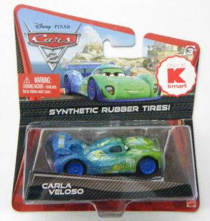 Pixar Cars 2 Carla Veloso w Rubber Tires Kmart Exclusive RARE