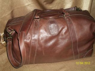 Korchmar, Extra Large Expandable Brown Leather Shoulder Tote, Travel