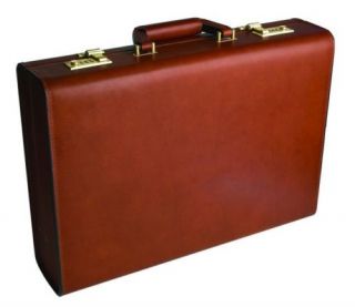 Korchmar A1142 5″ Leather Attaché Case Briefcase