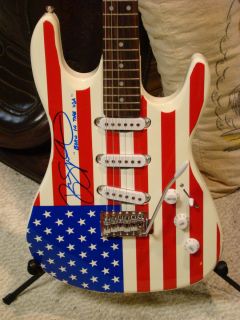 Bruce Springsteen The Boss Hand Signed Electric Guitar
