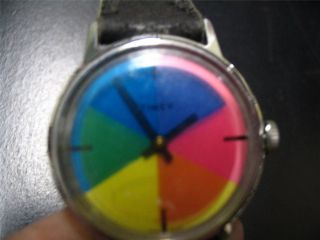 Timex Color Wheel Dial Pakter Krauss Wristwatch Watch Clock