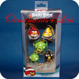 Kurt S. Adler 2012 Angry Birds Miniature Holiday Ornaments   Set of 5