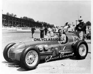 1949 Johnnie Parsons Indy 500 Offy Kurtis Kraft Photo