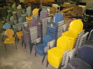 Kusch Wood Stack Art Deco Designed Chairs Used $39 per Chair