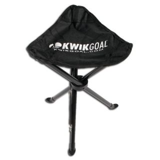 Portable Sport Folding Chair Kwik Goal Coach Seat With Carry Bag Black