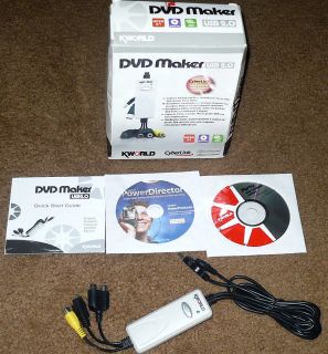 Kworld Dvd Maker Usb 2 0 Includes Cyberlink Power Director User Guide