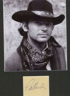 Pete Duel Alias Smith and Jones Signed Authentic Autograph Display