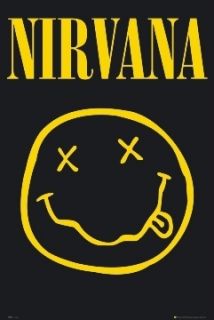 Kurt Cobain Nirvana Smiley Poster