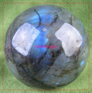 78 mm Chatoyant Labradorite Carving Ball Gem Stone