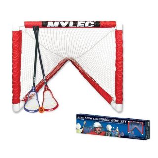 Mini Lacrosse Goal Set with 2 Sticks Foam Ball and Goal Set for Home