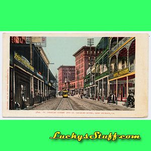 Street Hotel New Orleans La c1905 Postcard Louisiana Crescent