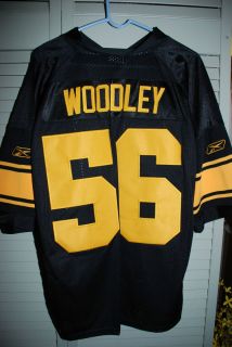 Lamarr Woodley Authentic Pittsburgh Steelers Throwback Jersey Size 48
