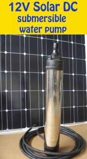 Solar DC Submersible Water Pump for Lake River Well 12V