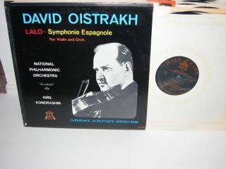 Oistrakh Lalo Symphonie Espagnole Kondrasin LP HOF 502