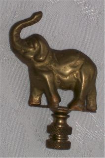 Brass Good Luck Elephant Lamp Finial