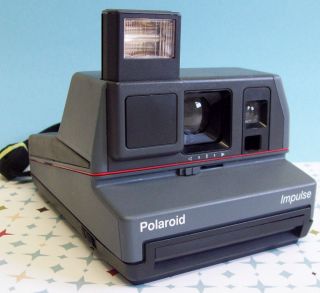  TESTED Vintage Polaroid IMPULSE 600 Instant Film Land Camera Working