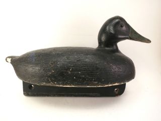Vintage Leo Landry Rudolf Samedar Black Duck Decoy Nova Scotia Canada