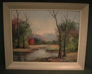 Vintage Brown County Painting Esther Powell Indiana