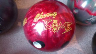 Lane 1 Cherry Bomb Bowling Ball