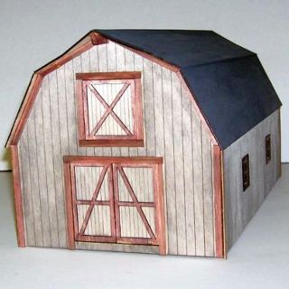 LANCASTER DAIRY BARN O On3 On30 ModelRailroad Structure Laser Kit