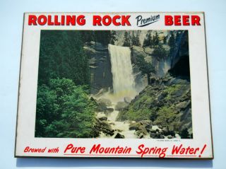 Rolling Rock Beer Wood Sign Latrobe PA Vintage