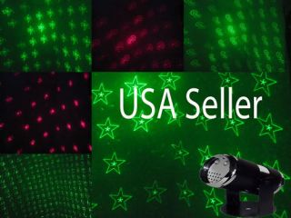 Christmas LED Stage Projector Laser Light Show Stars Hearts Candy Cane