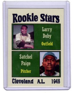 1948 Satchel Paige & Larry Doby Cleveland Indians Limited Ed. MC The