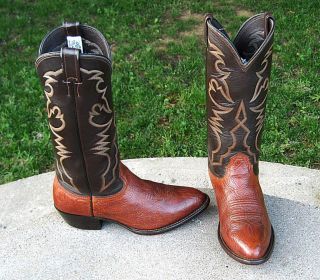 Larry Mahan Cowboy Boots Mens 8E