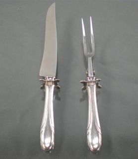 Towle Sterling Silver Symphony Meat Carving Set Knife Fork