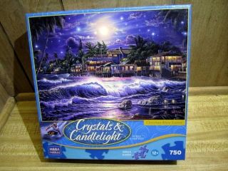 Christian Riese Lassen 750 PC Puzzle Crystals Candlelight with Glitter