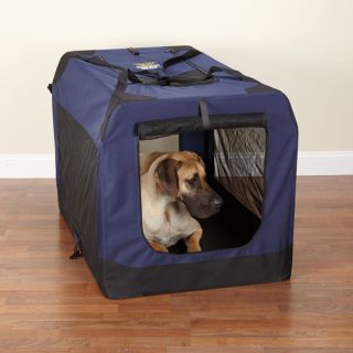 Guardian Gear Soft Collapsible Dog Crate Navy x Large